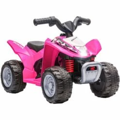 HOMCOM AIYAPLAY Honda Licensed Kids Electric Quad Bike 6V ATV Ride On 1.5-3 Years Pink