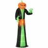 HOMCOM 2.7m Inflatable Halloween Pumpkin With LEDs For Party Decorations