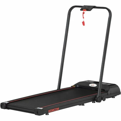 HOMCOM Foldable Walking Treadmill Aerobic Exercise Machine w/ LED Display