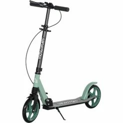 HOMCOM Folding Kick Scooter For 14+ W/ Adjustable Height, Dual Brake System