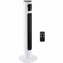 HOMCOM 38 Inch Tower Fan With 70° Oscillation 3 Speed And 3 Mode Indoor White