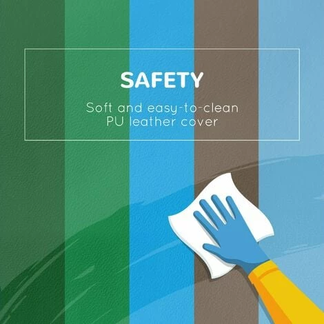 HOMCOM 6 Piece Soft Play Equipment for Toddlers Play Shapes Baby Climbing Blocks