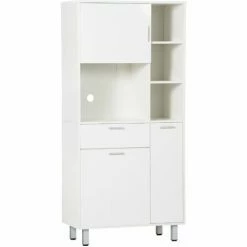 HOMCOM Freestanding Kitchen Storage Unit Cupboard Cabinets Drawers Shelf