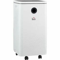 HOMCOM 10L/Day 2.5L WiFi Smart Dehumidifier, Portable Quiet Air Dehumidifier