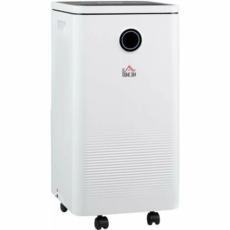 HOMCOM 10L/Day 2.5L WiFi Smart Dehumidifier, Portable Quiet Air Dehumidifier