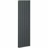 HOMCOM 46 X 160cm Space Heater, Water-filled, Horizontal Radiators, Grey