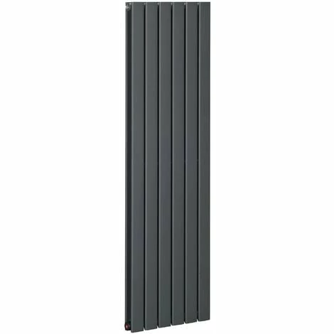 HOMCOM 46 x 160cm Space Heater, Water-filled, Horizontal Radiators, Grey