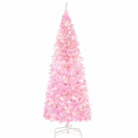 HOMCOM 5FT Prelit Artificial Christmas Tree Holiday Home Décor w/ 250 LED Light