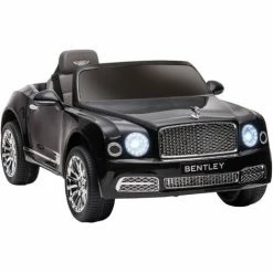 HOMCOM Bentley Mulsanne Licensed Kids Electric Ride-On Car W/ Remote - Black