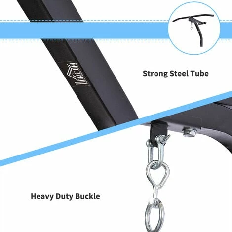 HOMCOM Heavy Bag Hanger Kick Boxing MMA Chain Swivel Punch Train Fitness Bracket Bar