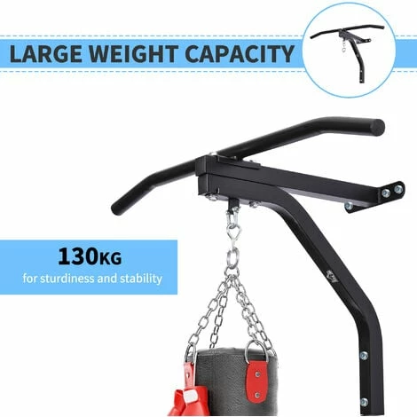 HOMCOM Heavy Bag Hanger Kick Boxing MMA Chain Swivel Punch Train Fitness Bracket Bar