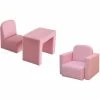 HOMCOM Kids Mini Sofa 2 In 1 Table Chair Set Armchair Seat Children Girl Boys