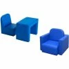 HOMCOM Kids Mini Sofa 2 In 1 Table Chair Set Children Armchair Seat Girl Boys